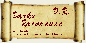 Darko Rotarević vizit kartica